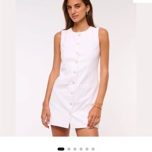 The A&F Mara Linen-Blend Mini Dress
